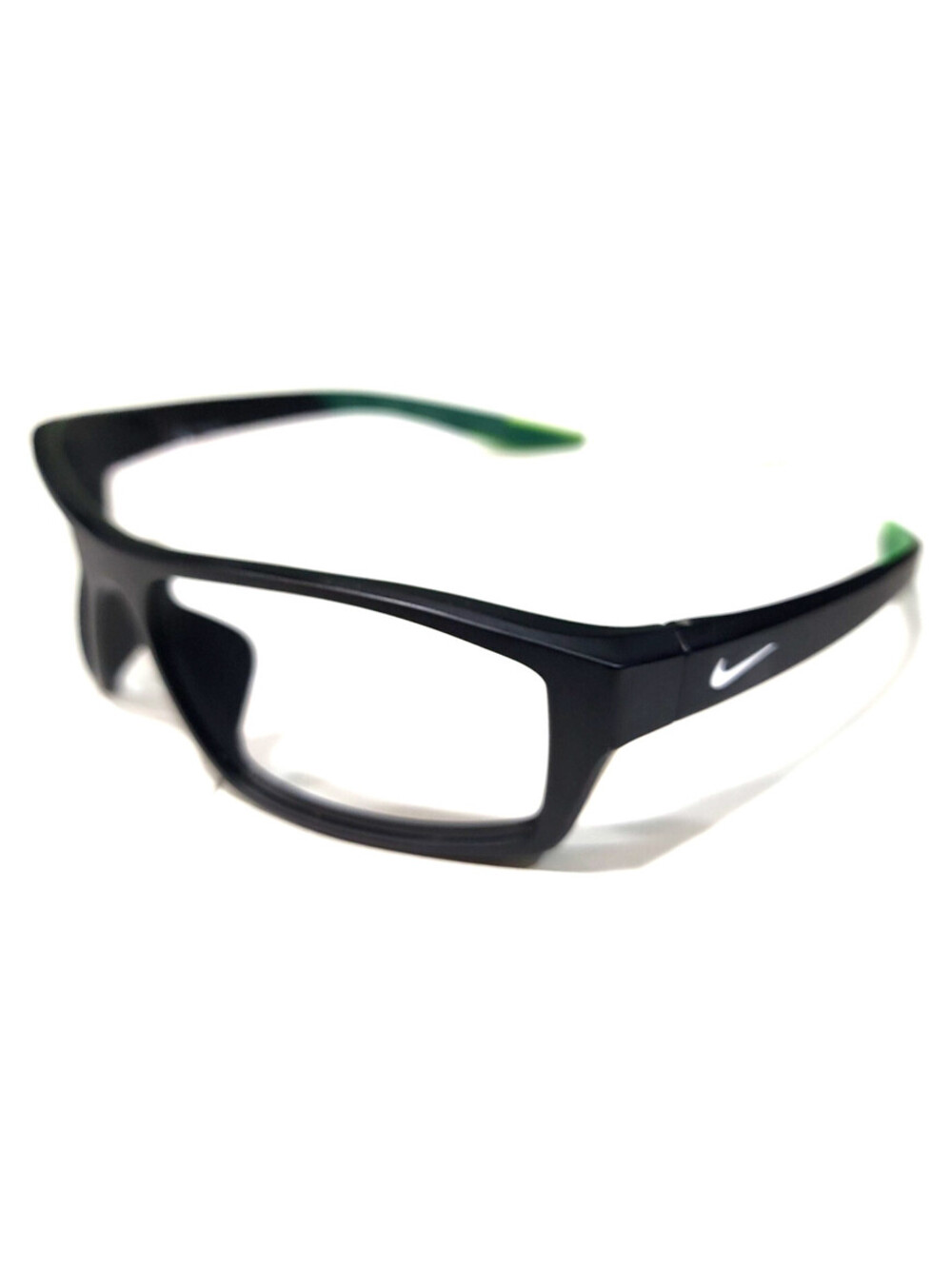 Nike FJ1985 No Lenses Black Green Rectangle Sunglasses Frame 59-16 130